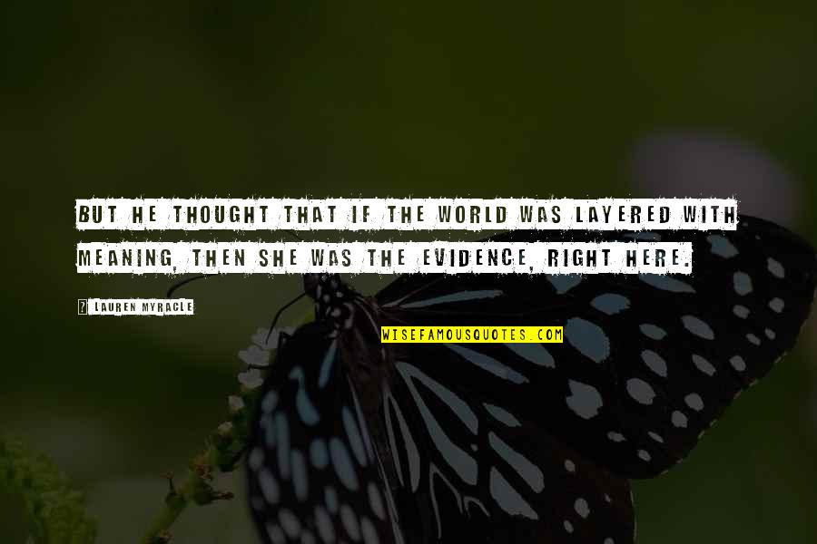 Anorexia Motivation Quotes By Lauren Myracle: But he thought that if the world was