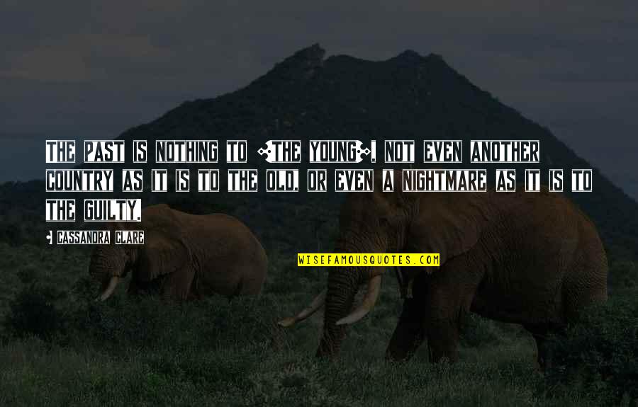 Another Country Quotes By Cassandra Clare: The past is nothing to [the young], not