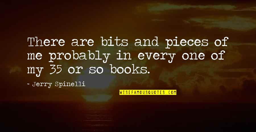 Anoughed Quotes By Jerry Spinelli: There are bits and pieces of me probably