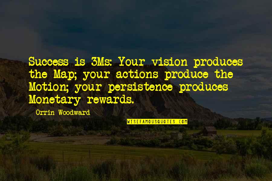 Anoushirvan Fakhran Quotes By Orrin Woodward: Success is 3Ms: Your vision produces the Map;