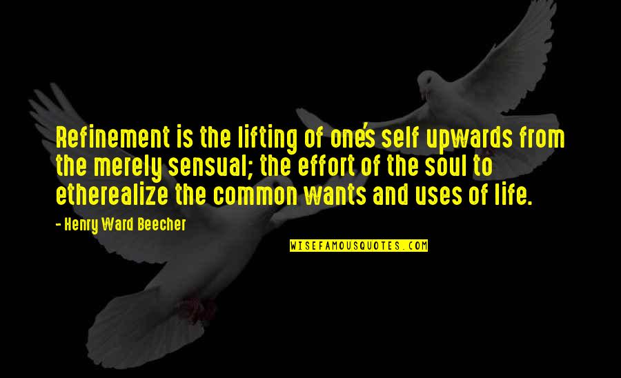 Ansible Command Module Quotes By Henry Ward Beecher: Refinement is the lifting of one's self upwards Ansible Command Module Quotes By Henry Ward Beecher: Refinement is the lifting of one's self upwards