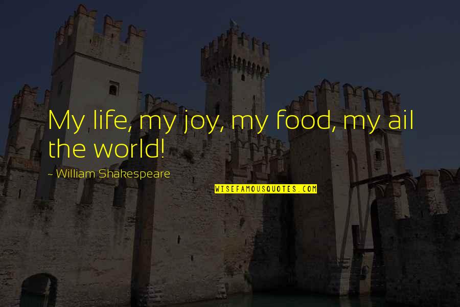 Antavius Mckinnis Quotes By William Shakespeare: My life, my joy, my food, my ail