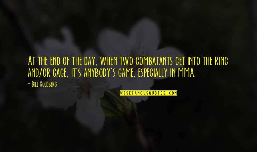 Anterieure Quotes By Bill Goldberg: At the end of the day, when two