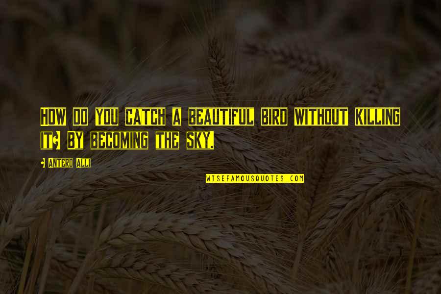 Antero Alli Quotes By Antero Alli: How do you catch a beautiful bird without