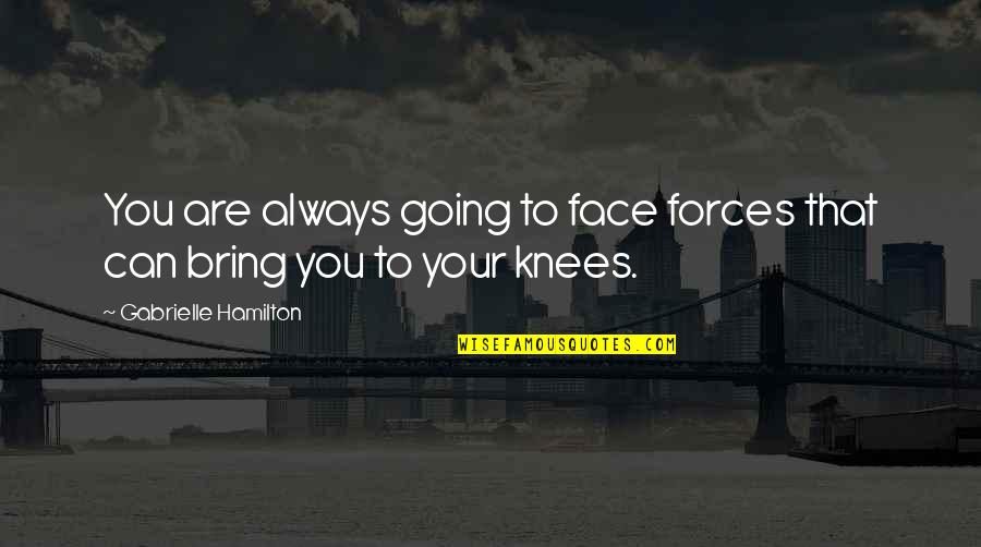 Antevenere Quotes By Gabrielle Hamilton: You are always going to face forces that