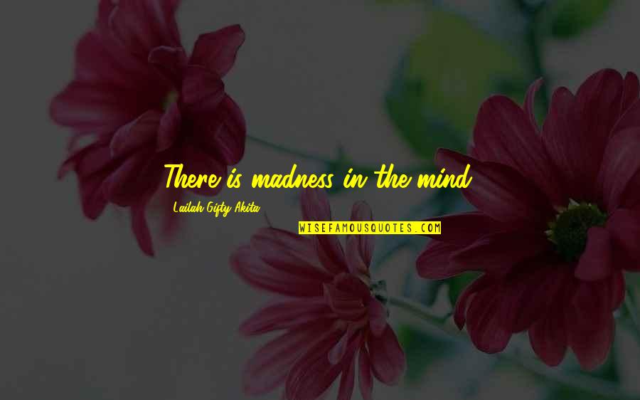 Antevisao Pingo Quotes By Lailah Gifty Akita: There is madness in the mind.