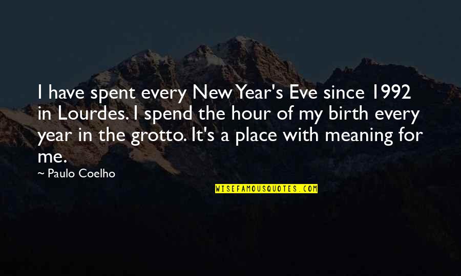 Anthelios Quotes By Paulo Coelho: I have spent every New Year's Eve since