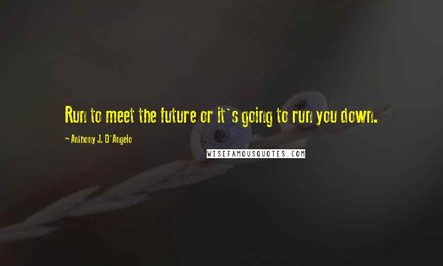 Anthony J. D'Angelo quotes: Run to meet the future or it's going to run you down.