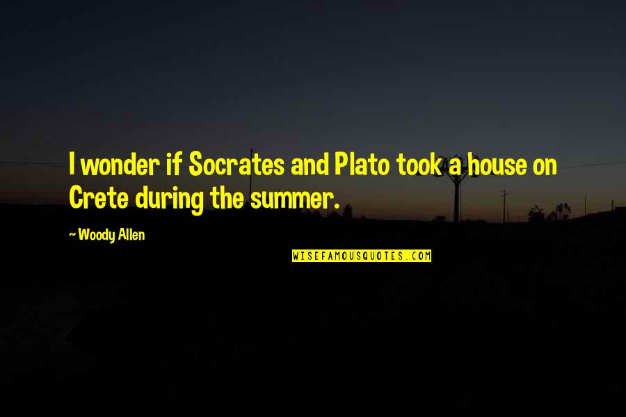 Anthony Ladao Quotes By Woody Allen: I wonder if Socrates and Plato took a