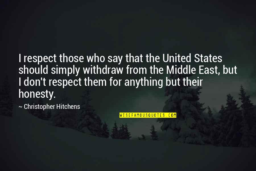 Anti-catholicism Quotes By Christopher Hitchens: I respect those who say that the United