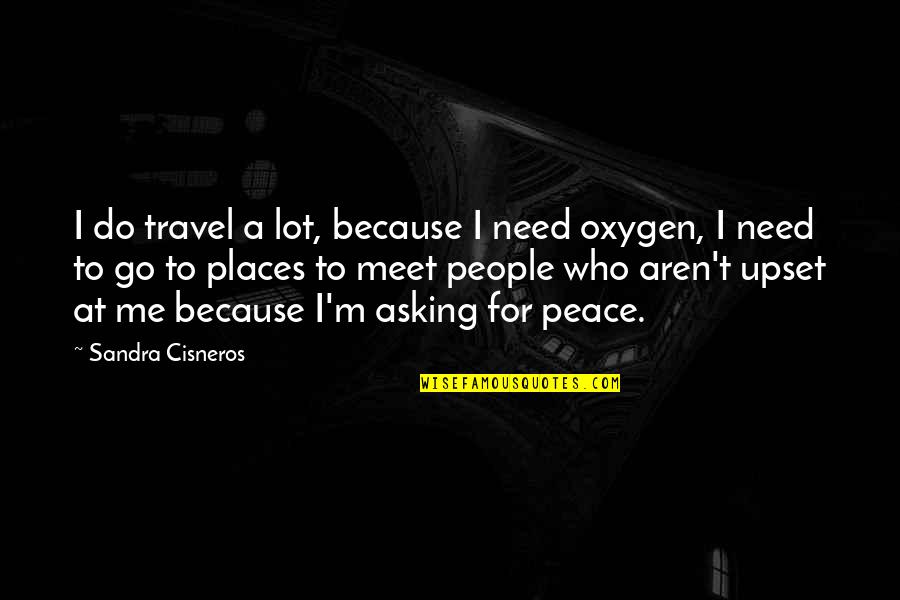 Anti Fluoride Quotes By Sandra Cisneros: I do travel a lot, because I need