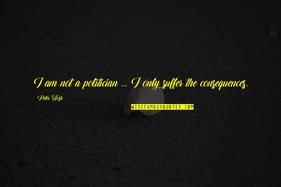 Anti Free Speech Quotes By Peter Tosh: I am not a politician ... I only