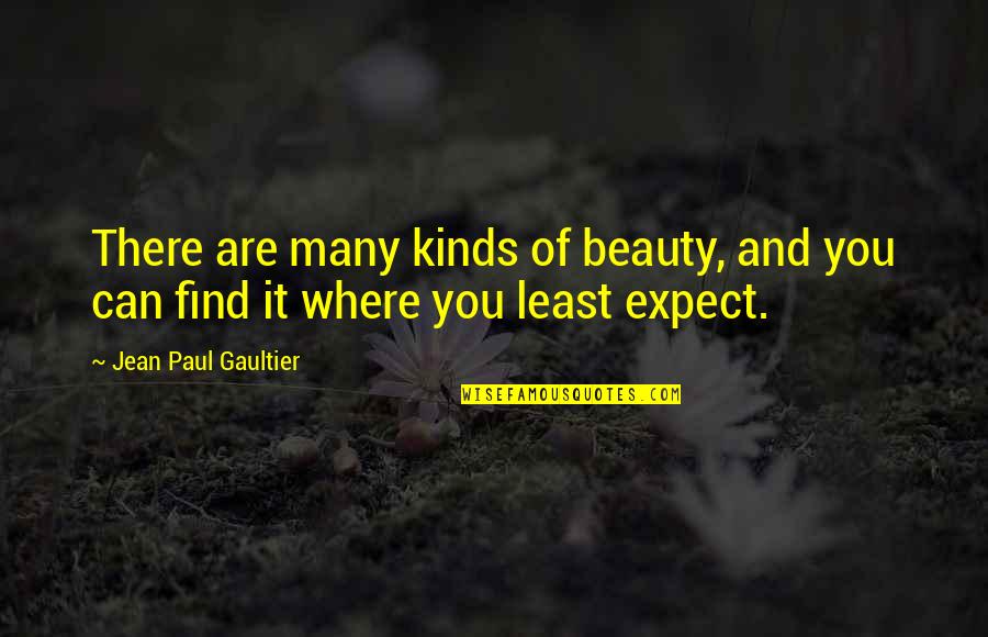 Antiabstract Quotes By Jean Paul Gaultier: There are many kinds of beauty, and you