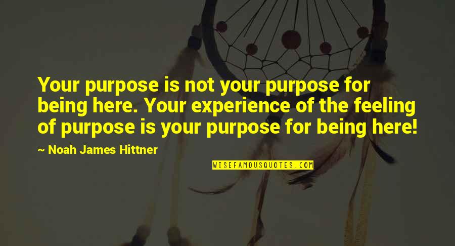 Antilock Light Quotes By Noah James Hittner: Your purpose is not your purpose for being Antilock Light Quotes By Noah James Hittner: Your purpose is not your purpose for being