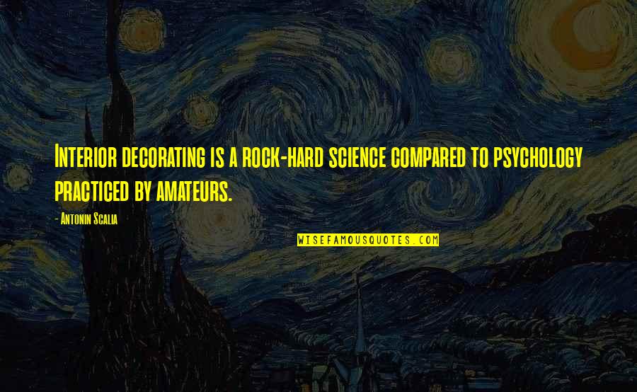 Antonin Scalia Quotes By Antonin Scalia: Interior decorating is a rock-hard science compared to