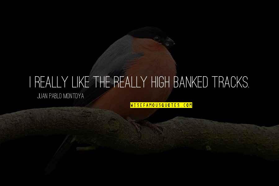 Antonin Scalia Second Amendment Quote Quotes By Juan Pablo Montoya: I really like the really high banked tracks.