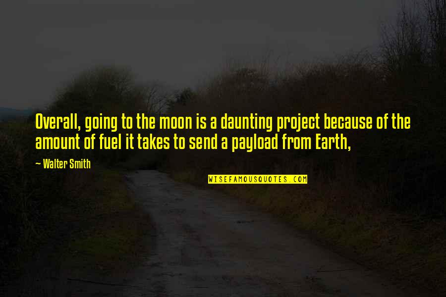 Anulekha Chillal Quotes By Walter Smith: Overall, going to the moon is a daunting