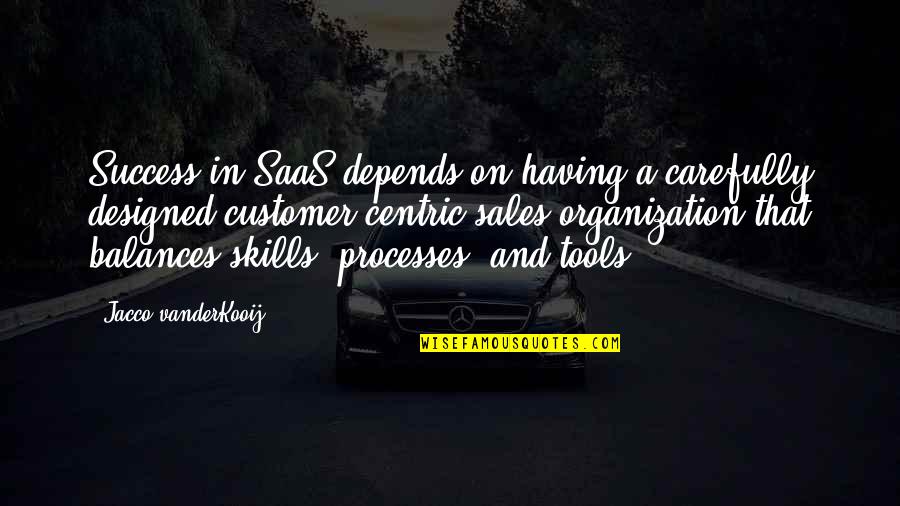 Anushree Fadnavis Quotes By Jacco VanderKooij: Success in SaaS depends on having a carefully