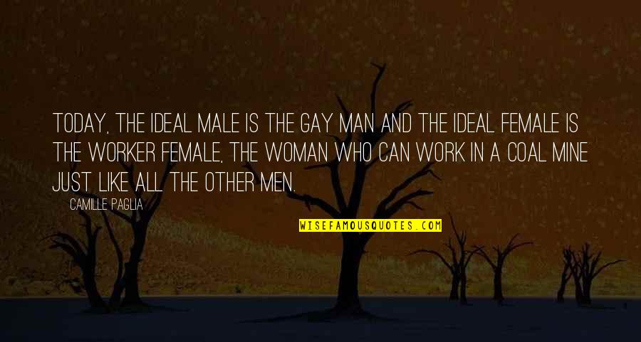 Any Man Of Mine Quotes By Camille Paglia: Today, the ideal male is the gay man