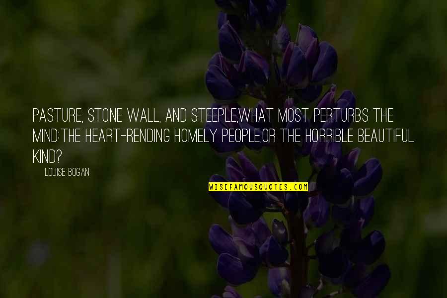 Anymoree Quotes By Louise Bogan: Pasture, stone wall, and steeple,What most perturbs the