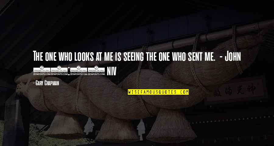 Anyones Background Quotes By Gary Chapman: The one who looks at me is seeing