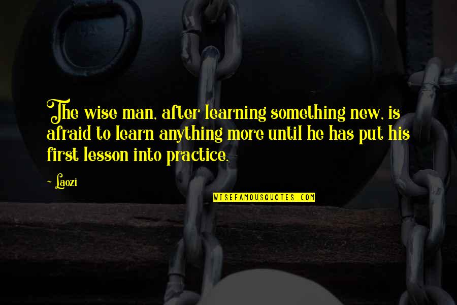 Anything New Quotes By Laozi: The wise man, after learning something new, is