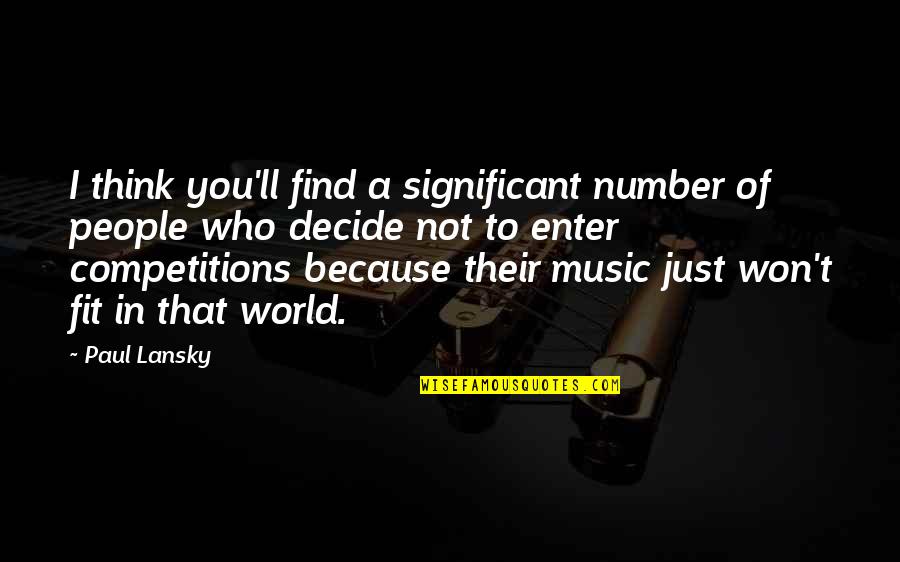 Aoa Stock Quote Quotes By Paul Lansky: I think you'll find a significant number of