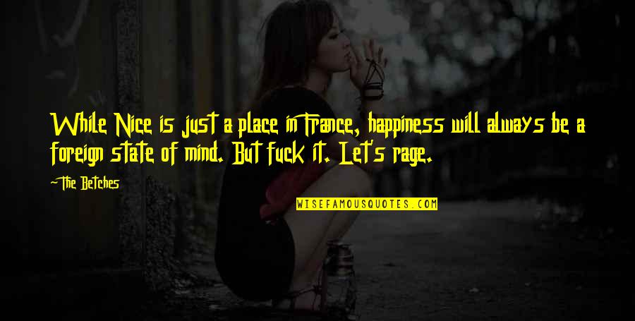 Aoan Quotes By The Betches: While Nice is just a place in France,