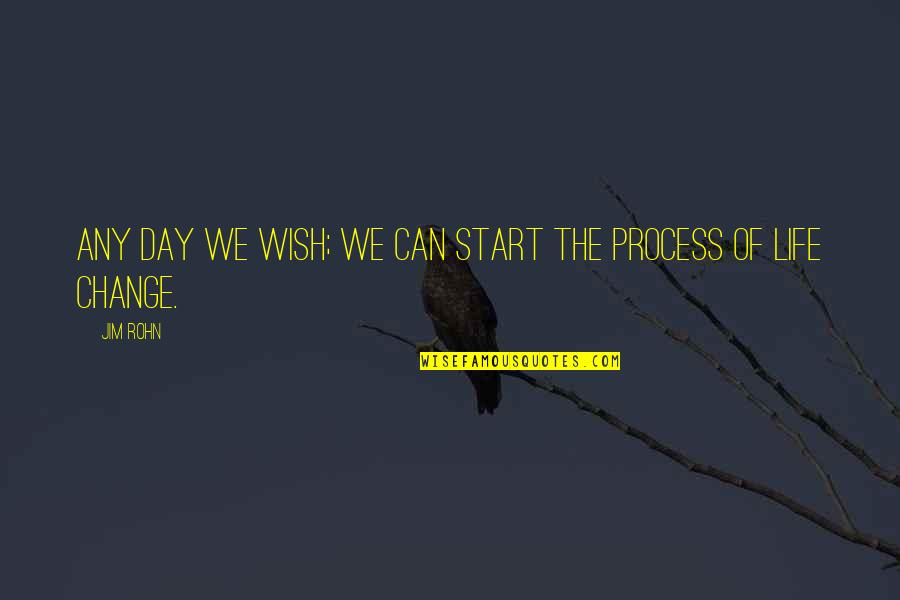 Aodhan's Quotes By Jim Rohn: Any day we wish; we can start the