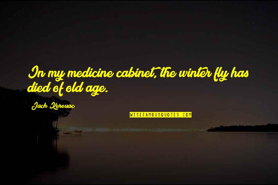 Apartar Definicion Quotes By Jack Kerouac: In my medicine cabinet, the winter fly has Apartar Definicion Quotes By Jack Kerouac: In my medicine cabinet, the winter fly has
