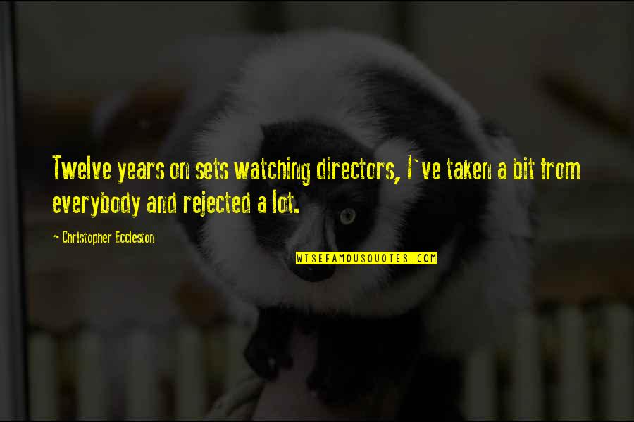 Apemantus Quotes By Christopher Eccleston: Twelve years on sets watching directors, I've taken Apemantus Quotes By Christopher Eccleston: Twelve years on sets watching directors, I've taken