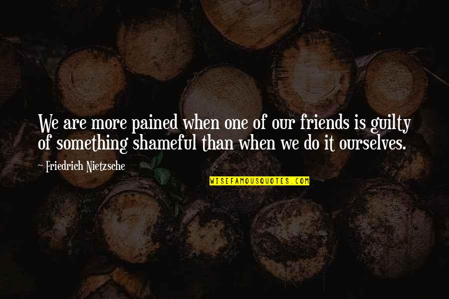 Apg Quotes By Friedrich Nietzsche: We are more pained when one of our Apg Quotes By Friedrich Nietzsche: We are more pained when one of our