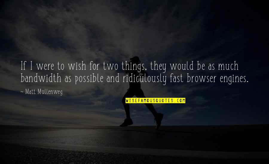 Aphrodisiaque Quotes By Matt Mullenweg: If I were to wish for two things,