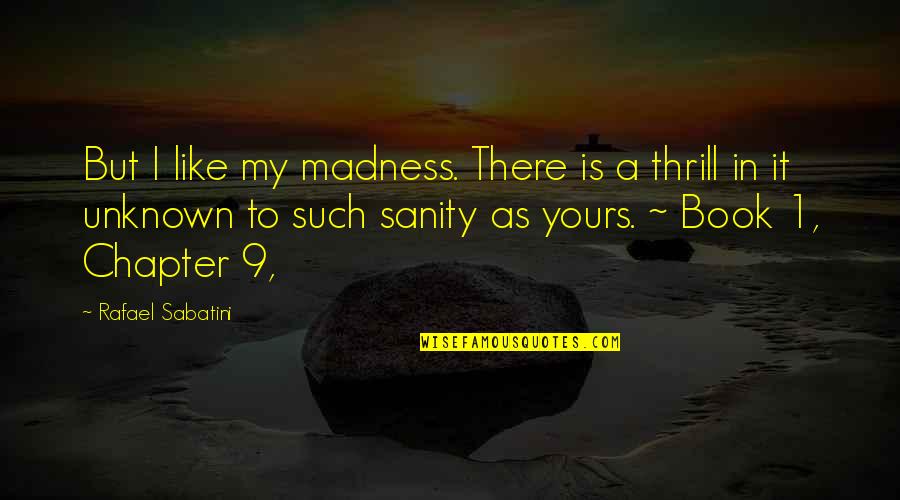 Aplaceinthesun Programmes Quotes By Rafael Sabatini: But I like my madness. There is a