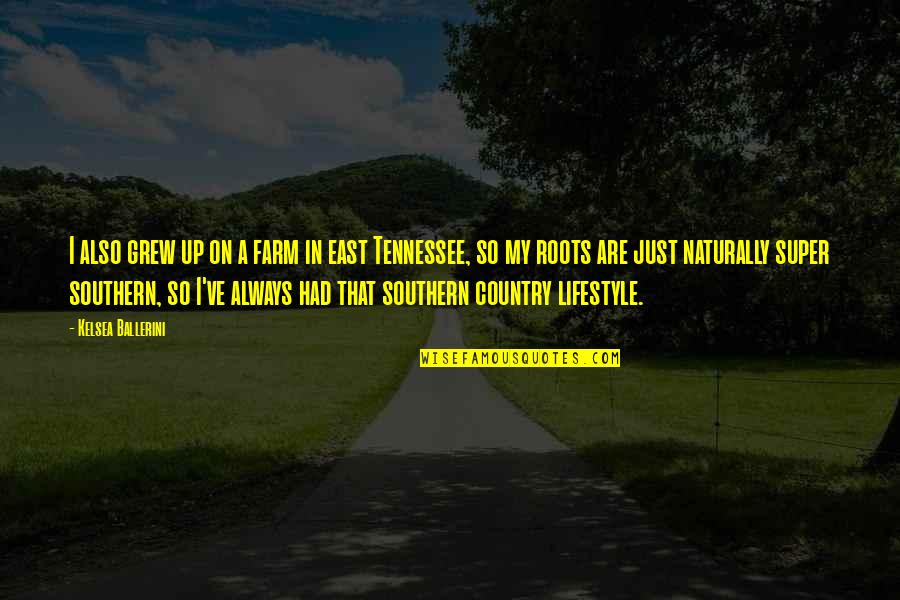 Aplanador Quotes By Kelsea Ballerini: I also grew up on a farm in