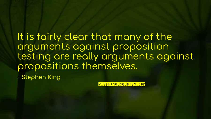 Apocalyse Quotes By Stephen King: It is fairly clear that many of the