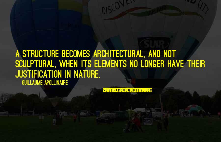 Apollinaire Quotes By Guillaume Apollinaire: A structure becomes architectural, and not sculptural, when