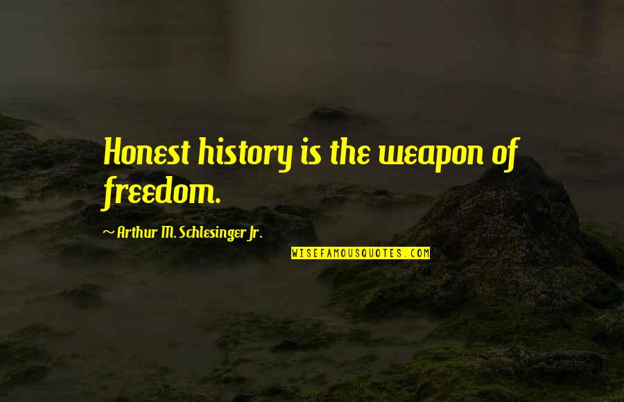 Apollo Tyres F&o Quotes By Arthur M. Schlesinger Jr.: Honest history is the weapon of freedom.