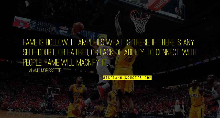Apologists In The Early Church Quotes By Alanis Morissette: Fame is hollow. It amplifies what is there. Apologists In The Early Church Quotes By Alanis Morissette: Fame is hollow. It amplifies what is there.