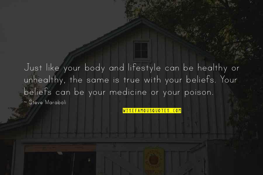 Apostolides Paul Quotes By Steve Maraboli: Just like your body and lifestyle can be