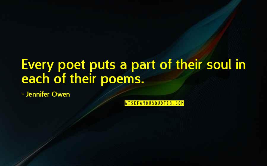 Apostrophe Inside Or Outside Quotes By Jennifer Owen: Every poet puts a part of their soul