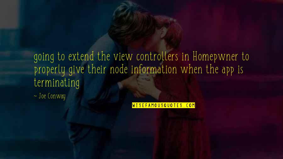 App Quotes By Joe Conway: going to extend the view controllers in Homepwner