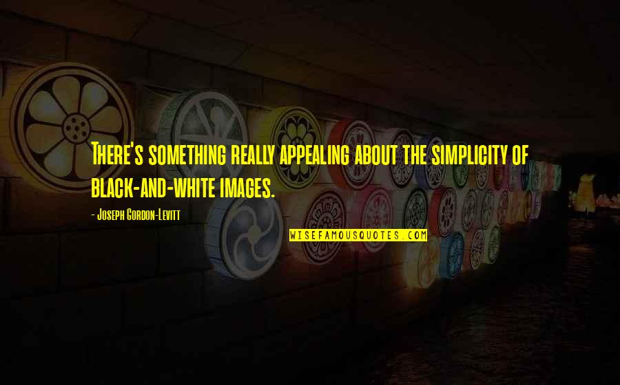 Appealing Quotes By Joseph Gordon-Levitt: There's something really appealing about the simplicity of