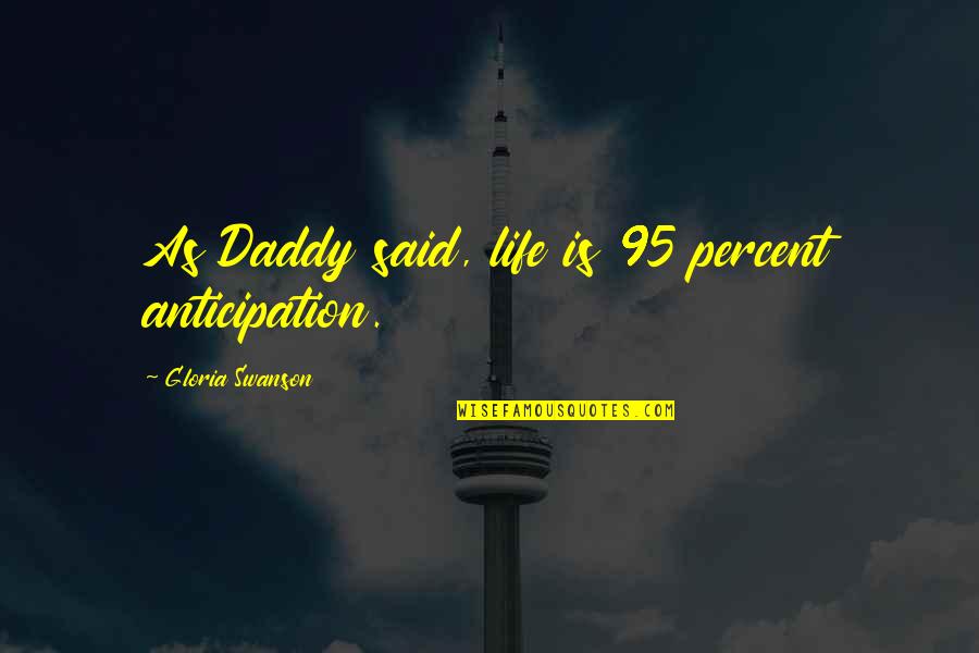 Apple Iphone Love Quotes By Gloria Swanson: As Daddy said, life is 95 percent anticipation. Apple Iphone Love Quotes By Gloria Swanson: As Daddy said, life is 95 percent anticipation.