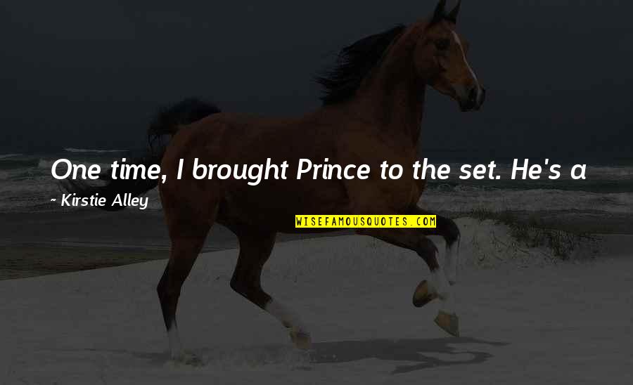 Apple Seeds Inspirational Quotes By Kirstie Alley: One time, I brought Prince to the set. Apple Seeds Inspirational Quotes By Kirstie Alley: One time, I brought Prince to the set.