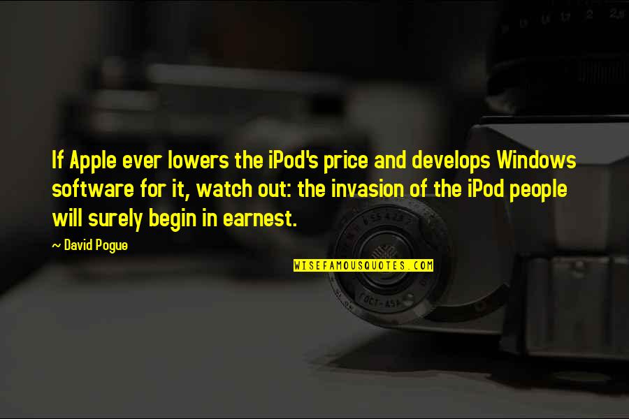 Apple Watch Quotes By David Pogue: If Apple ever lowers the iPod's price and