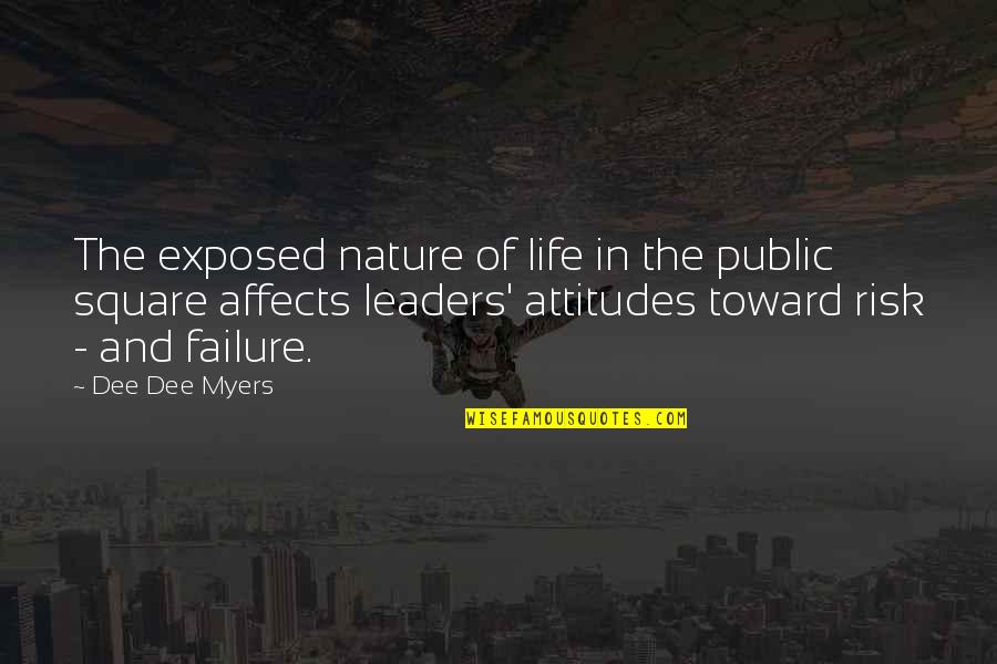 Apples And Pears Quotes By Dee Dee Myers: The exposed nature of life in the public