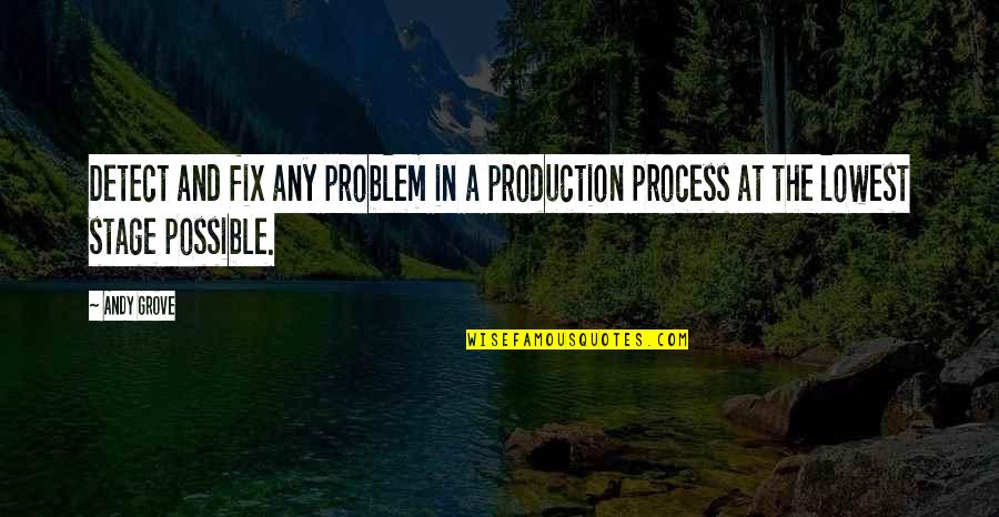 Applicazione Bancoposta Quotes By Andy Grove: Detect and fix any problem in a production