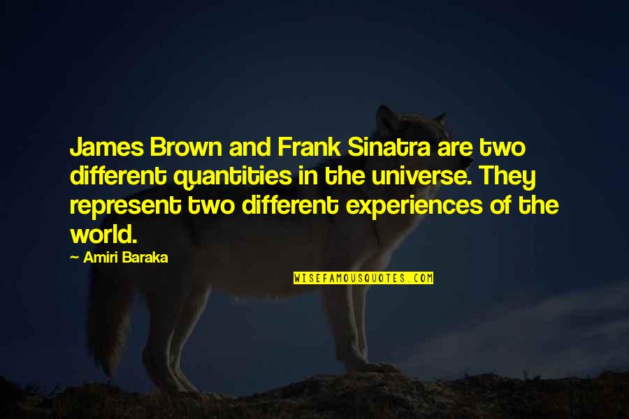 Apports Du Quotes By Amiri Baraka: James Brown and Frank Sinatra are two different