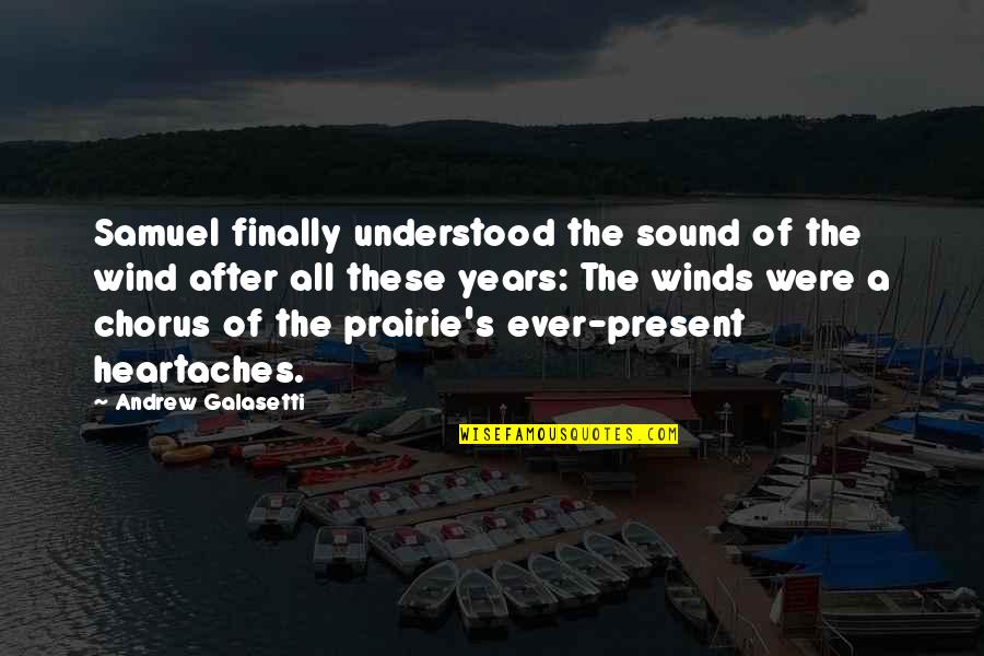 Appraiser License Quotes By Andrew Galasetti: Samuel finally understood the sound of the wind